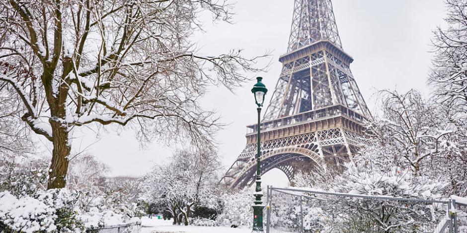 Paris im Schnee